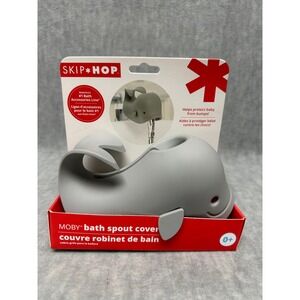Baby Bath Spout Cover Whale Gray‎ Protect Baby from Bumps Skip Hop Moby New